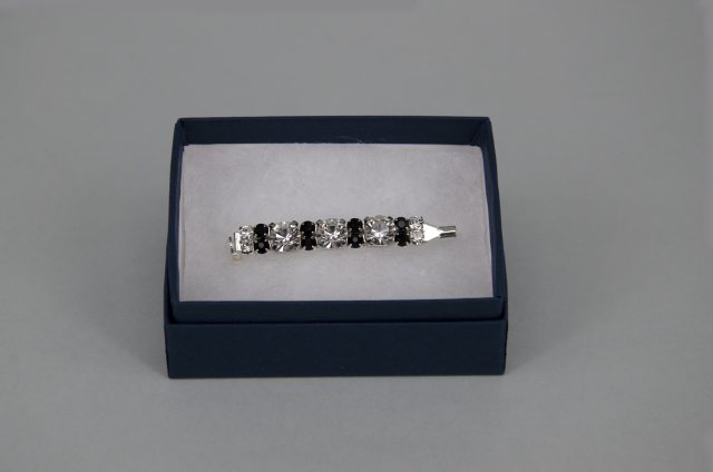 Equi-Jewel by Emily Galtry Stock Pin - 6mm & 3mm Clear with 3mm Black Jewels