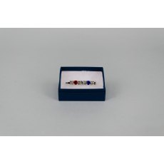 GB Stock Pin - 6mm & 3mm Red, Clear & Sapphire Jewels