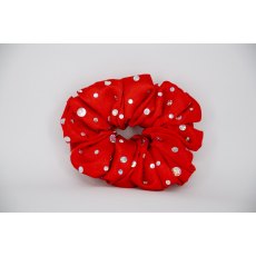 (17) Red Scrunchie with Sequins