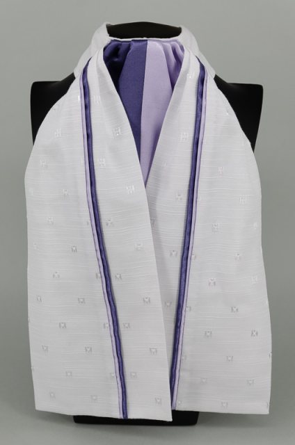 Equi-Jewel by Emily Galtry EJS-01 White Embossed Square with Dark Purple (15) & Lilac (13) Fixed Double Middle & Double Stripe