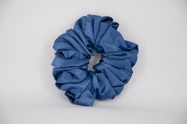 Equi-Jewel by Emily Galtry (49) Ocean Blue Single Colour Scrunchie