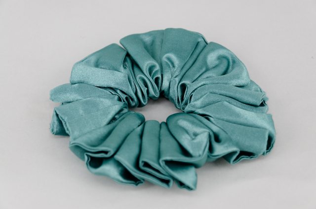 Equi-Jewel by Emily Galtry (58) Teal Single Colour Scrunchie