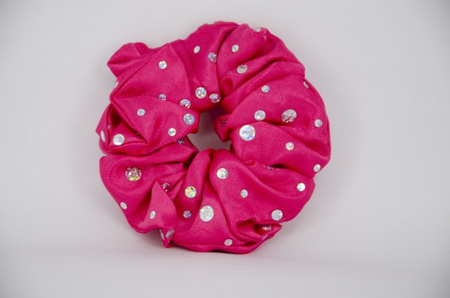 Equi-Jewel by Emily Galtry (23) Cerise Scrunchie with Sequins