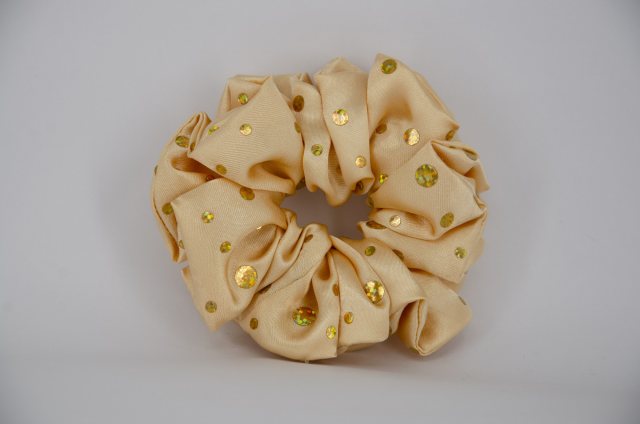 Equi-Jewel by Emily Galtry (25) Gold Scrunchie with Sequins