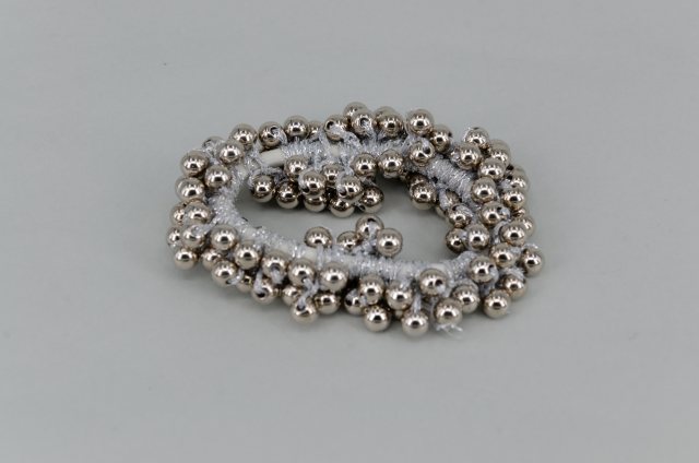 Equi-Jewel by Emily Galtry Pearl Effect Beaded Scrunchie - Silver