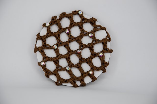 Equi-Jewel by Emily Galtry Brown Bun Net with AB Swarovski Crystals