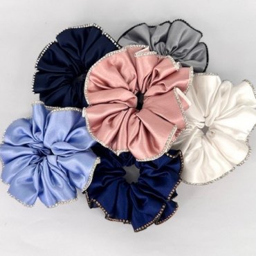 Scrunchie with Crystal Edge