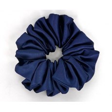 (61) French Navy Single Colour Scrunchie