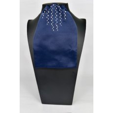 "BLING" (01) Navy Contrast Colour Middle with AB & Clear Crystals