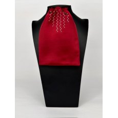 "BLING" (18) Burgundy Contrast Colour Middle with Clear Crystals