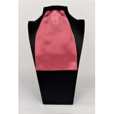 "BLING" (20) Dusky Pink Contrast Colour Middle with Clear Crystals