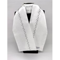 "BLING" (33) Bright White Base Stock with Black Diamond, Clear & Jet Black Crystals