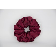 (18) Burgundy Single Colour Scrunchie