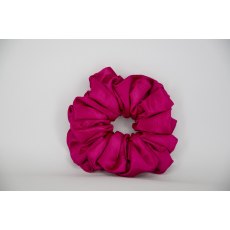 (23) Cerise Single Colour Scrunchie