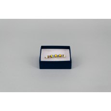 Stock Pin - 6mm & 3mm Gold AB with 3mm Clear Jewels