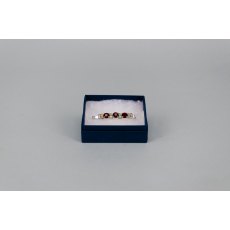 Stock Pin - 6mm Burgundy, 3mm Clear & 3mm AB Jewels