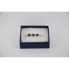 Stock Pin - 6mm Navy, 3mm Clear & 3mm AB Jewels