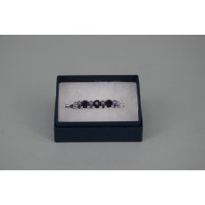 Stock Pin - 6mm Purple, 3mm Lilac & 3mm Clear Jewels