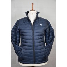 Equi-Jewel 'Classic Collection' Ladies Padded Jacket - Navy with EJ Logo in Silver Grey on Front