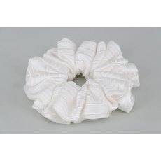 EJS-59 Paris White Scrunchie