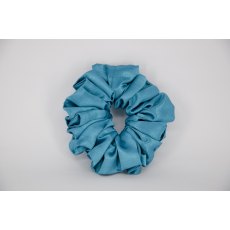 (05) Aqua Single Colour Scrunchie