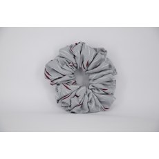 EJS-21 Grey & Burgundy Scrunchie