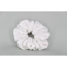 EJS-29 White Diamond Waffle Effect Scrunchie