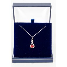 Necklace - Rivoli Crystal Infinty - Ruby