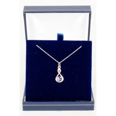 Necklace - Rivoli Crystal Infinty - Tanzanite