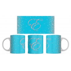 Personalised Glitter Initial Mug