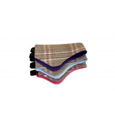 Head Warmer - Cairngorm Blossom Tweed & Purple Fleece