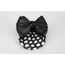 Black Bun Net with Bow