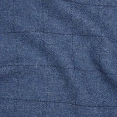 Tweed Poncho - Flintstone & Midnight - CGE122 with Navy Lining