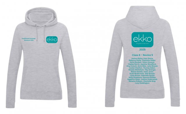 Equi-Jewel by Emily Event Classic Hoodie - Grey - Weston Lawns Dressage Weekend