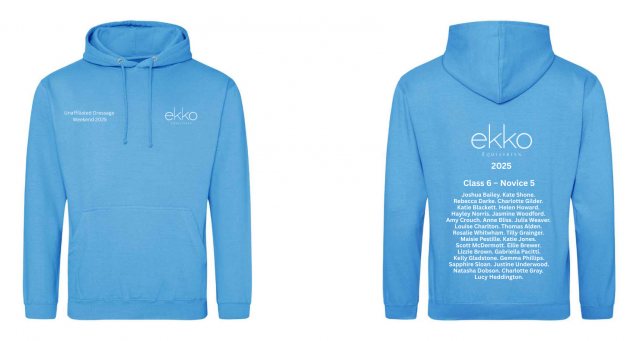 Equi-Jewel by Emily Event Classic Hoodie - Aqua - Weston Lawns Dressage Weekend
