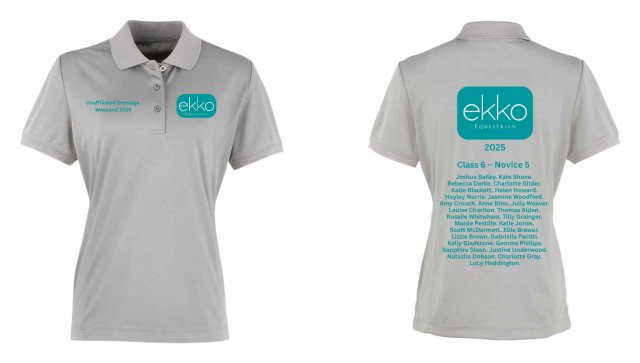 Equi-Jewel by Emily Event Classic Ladies Polo - Silver - Weston Lawns Dressage Weekend
