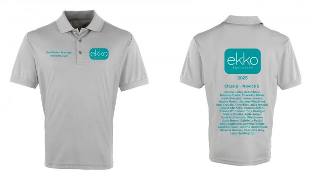 Equi-Jewel by Emily Event Classic Unisex Polo - Silver - Weston Lawns Dressage Weekend