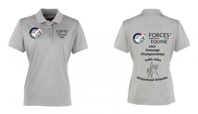 Equi-Jewel by Emily Event Personalised Ladies Dressage Polo - Forces Equine Games 2025