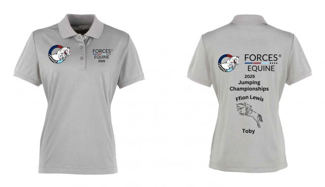 Equi-Jewel by Emily Event Personalised Ladies Jumping Polo - Forces Equine Games 2025
