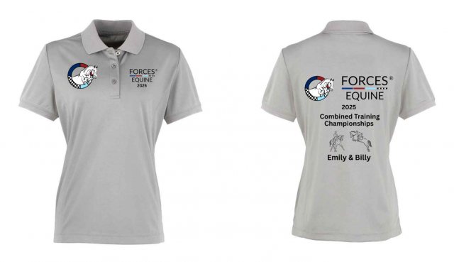 Equi-Jewel by Emily Event Personalised Ladies Combined Training Polo - Forces Equine Games 2025