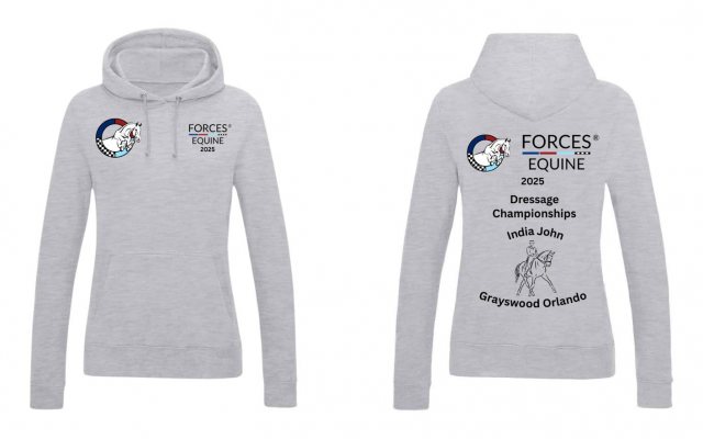 Equi-Jewel by Emily Event Personalised Unisex Dressage Hoodie - Forces Equine Games 2025