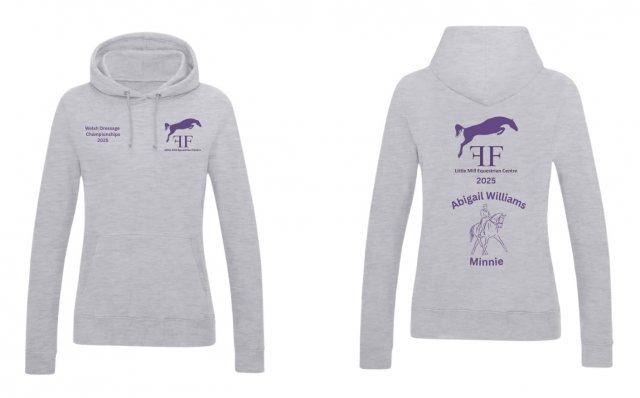 Equi-Jewel by Emily Event Personalised Unisex Hoodie - Grey - The Welsh Dressage Championships