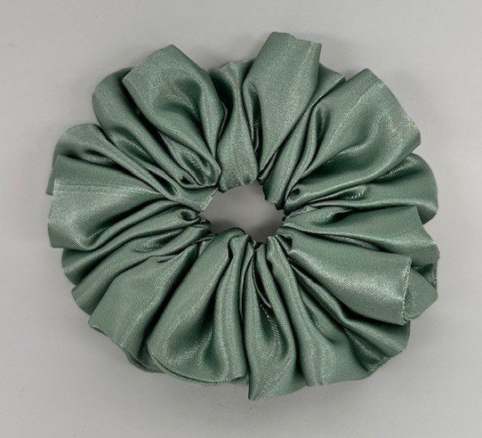 Equi-Jewel by Emily Galtry (70) Sage Single Colour Scrunchie