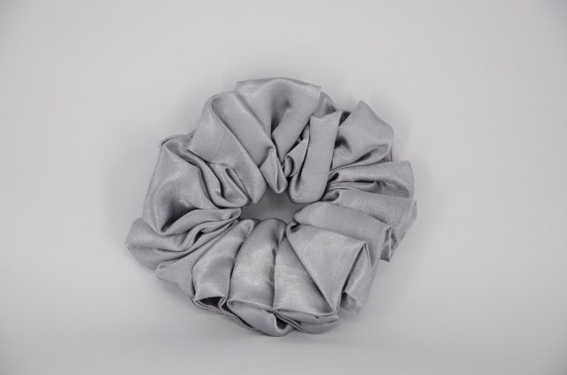 Equi-Jewel by Emily Galtry (10) Mid Grey Single Colour Scrunchie