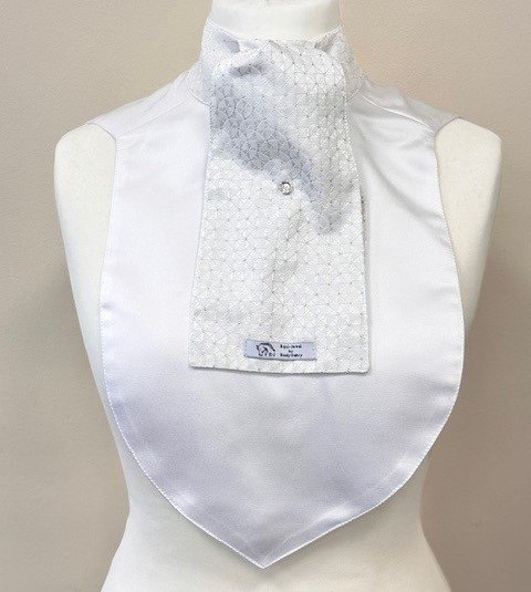 Equi-Jewel by Emily Galtry EJS-51 Hamburg White Stock & Bib