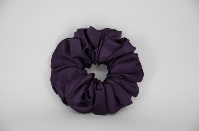 Equi-Jewel by Emily Galtry (16) Dark Purple Single Colour Scrunchie
