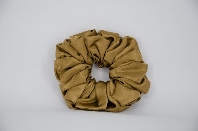 Equi-Jewel by Emily Galtry (30) Dark Gold Single Colour Scrunchie