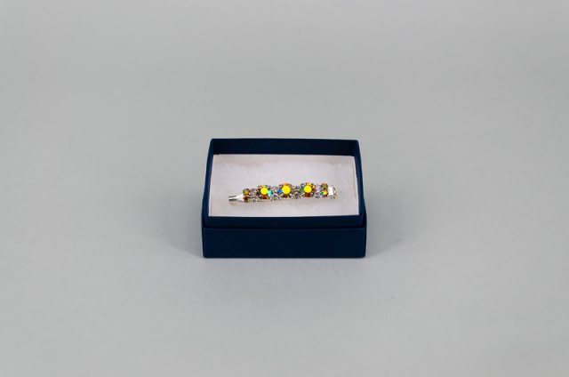 Equi-Jewel by Emily Galtry Stock Pin - 6mm & 3mm Gold AB with 3mm Clear Jewels