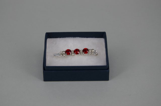 Equi-Jewel by Emily Galtry Stock Pin - 6mm Red & 3mm Clear Jewels