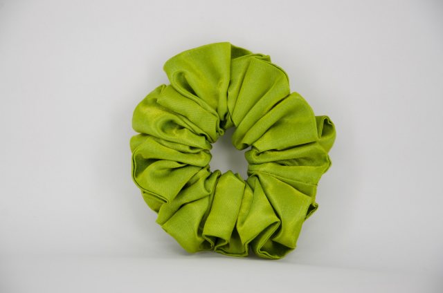 Equi-Jewel by Emily Galtry (42) Lime Green Single Colour Scrunchie